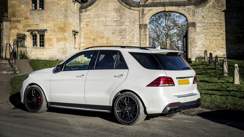 Difuzor din spate cu vârfuri de eșapament de eșapament adecvat pentru Mercedes GLE W166 SUV Sport Line (2015-2018) Pachet de noapte (cod: RDMBGLEW166B) thumb 13