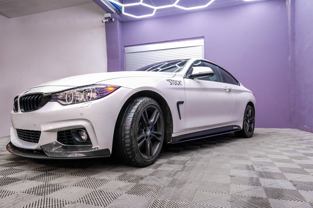 Fuste laterale Extensii de buze adecvate pentru BMW 4 Seria F32 Coupe F33 Cabrio F36 Gran Coupe M Sport Design Add-on (cod: SSLBMF32MPBF) thumb 16