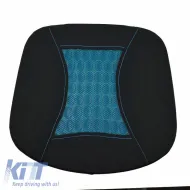 Back Support Anatomic / Orthopedic Cushion Gel 41x38x5.5cm Black / Blue 1 pc-image-6303892