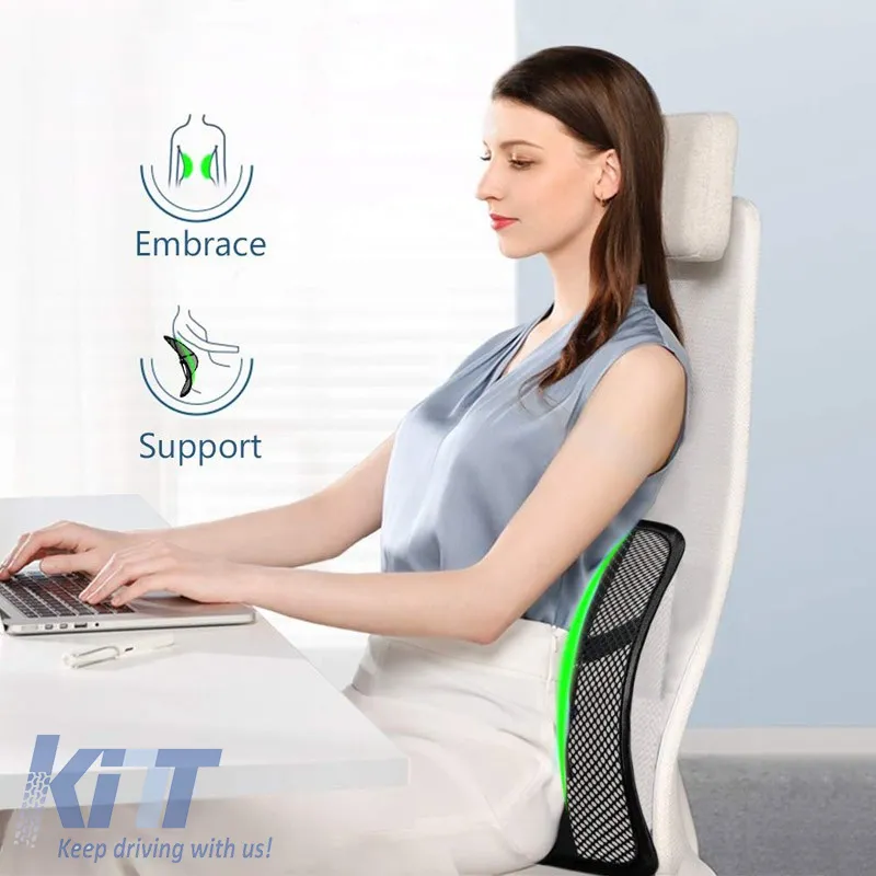 Back Support Anatomic / Orthopedic Cushion Guard 39.5 x 37.5cm Black 1 Pc 0541