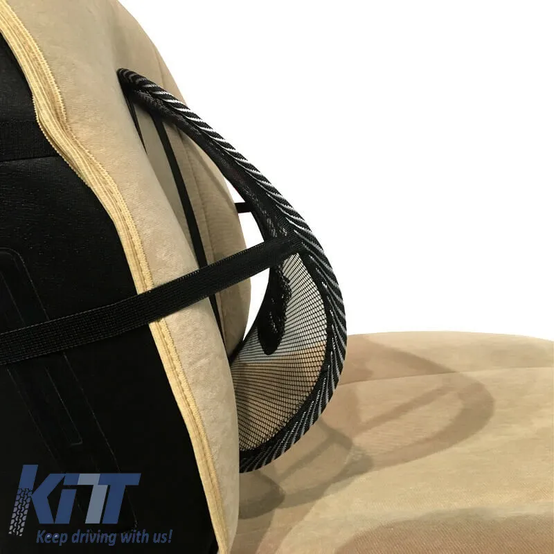 Back Support Anatomic / Orthopedic Cushion Guard 39.5 x 37.5cm Black 1 Pc 0542