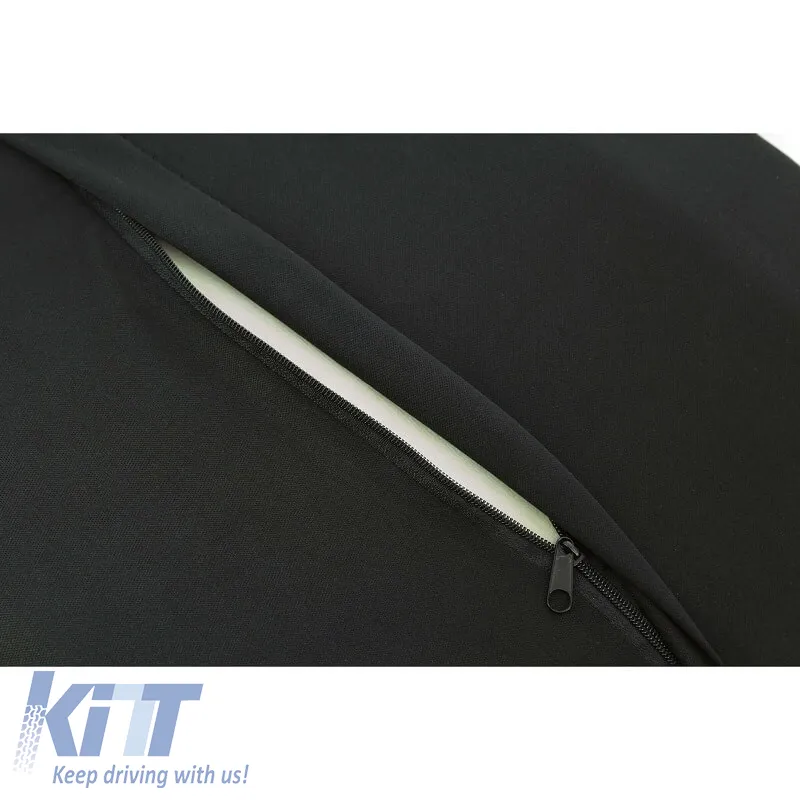 Back Support Anatomic / Orthopedic Cushion Memory Foam & Gel 38x35x10cm Black / Blue 1 Pc