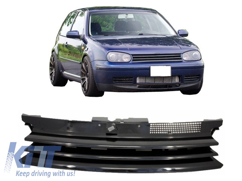 knude fysisk reference Badgeless Front Grill suitable for VW Golf 4 IV (1997-2005) -  CarPartsTuning.com