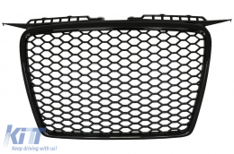 Badgeless Front Grille suitable for Audi A3 8P (2004-2007) RS Design Piano Black