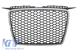 Badgeless Front Grille suitable for AUDI A3 8P (2004-2007) RS Design - FGAUA38PRSC