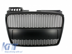 Badgeless Front Grille suitable for Audi A4 B7 (2004-2008) RS4 Design Matte Black