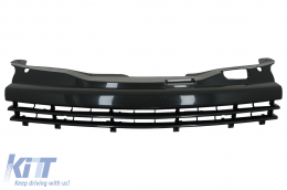 Badgeless Sport Front Grille suitable for Opel Astra H Combi Limousine 5 Doors Hatchback (2004-10.2006) Piano Black - FGOPAH5D