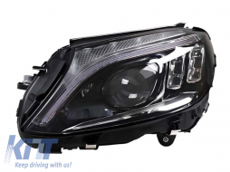 Bal oldali A2059067804 modul irányjelzőhöz/DRL-hez High Version fényszóróba Mercedes C-osztály W205, S205, A205, C205 2018-2021 modellekhez-image-6154533