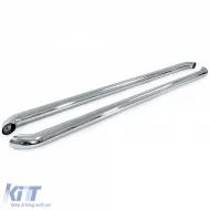 Barras laterales de protección de umbral de acero inoxidable pulido adecuadas para VW T5 T6 T6.1 de distancia entre ejes corta-image-6206622