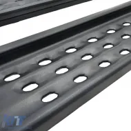 Barres de seuil perforées noires adaptées pour Ford Ranger T6 T7 T8 T9 y compris Raptor-image-6202644