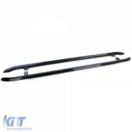 Barres latérales en acier inoxydable noires adaptées pour VW T5 T6 T6.1 à empattement court-image-6198414