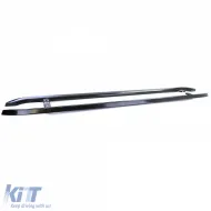 Barres latérales en acier inoxydable noires adaptées pour VW T5 T6 T6.1 à empattement court-image-6198415