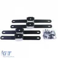 Barres latérales en acier inoxydable noires adaptées pour VW T5 T6 T6.1 à empattement court-image-6198421