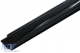Bas Caisse Jupes Latérales pour Mercedes Classe S W222 Version Longue 13-20 Noir Moulures-image-6098175