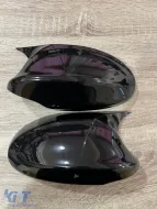 Batman design mirror caps suitable for BMW 3 Series E90 2004-2008 - black piano lacquer-image-6260555