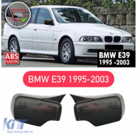 Batman design mirror caps suitable for BMW 5 Series E39 1995-2003 - black piano lacquer-image-6260565