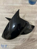 Batman design mirror caps suitable for VW GOLF 6 - black piano lacquer-image-6260614