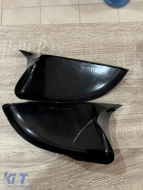 Batman design mirror caps suitable for VW GOLF 6 - black piano lacquer-image-6260615