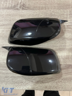 Batman design mirror covers suitable for BMW 5 Series E60 2003-2010 - black piano lacquer-image-6260571