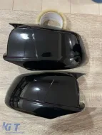 Batman design mirror covers suitable for BMW 5 Series F10 2010-2013 - black piano lacquer-image-6261655