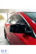 Batman design mirror covers suitable for Mercedes C class W204 2007-2014 - black piano lacquer-image-6260580