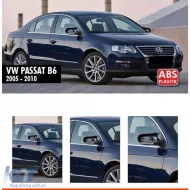 image-3-Batman design mirror covers suitable for VW PASSAT B6 - black piano lacquer