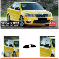 BATMAN STYLE MIRROR COVERS SUITABLE FOR SKODA OCTAVIA 2 2009-2012-image-6260380