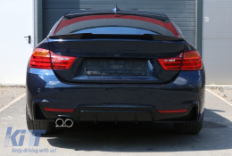 Becquet Aileron Coffre Aile pour BMW Série 4 F36 Gran Coupé 2014-2019 M4 Design Noir-image-6101772