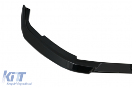 Becquet Aileron d'extension lèvre avant pour Peugeot 208 Mk2 2020+ Noir brillant-image-6089900