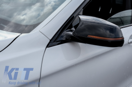 Becquet Lip pour BMW 5 F10 F11 15-17 M-Perform Couvertures Miroir Diffuseur Noir-image-6062443