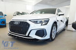 Becquet Pare-chocs Avant pour Audi A3 8Y S-Line S3 2020-2024 Berline Sportback RS3 Design-image-6113642