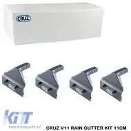 image-38-Befestigungskit geeignet für Dachträger & -gestelle CRUZ LCV 933-071 Raingutter Universal V11 11cm Set mit 4 Teilen
