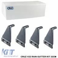 image-39-Befestigungskit geeignet für Dachträger & -gestelle CRUZ LCV 933-074 Regenrinne Universal V22 22cm Set mit 4 Teilen