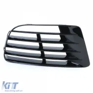 Belüftungsgitterabdeckung schwarz, geeignet für die rechte R20 Stoßstange für VW Golf 6 5K1 09-13-image-6199676