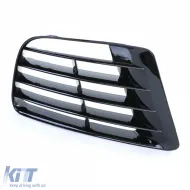Belüftungsgitterabdeckung schwarz, geeignet für die rechte R20 Stoßstange für VW Golf 6 5K1 09-13-image-6199679