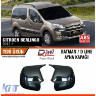 Berlingo Batman Mirror Cover Piano Black / 2012-2019 - DTMCC6026066