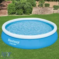 BESTWAY 366x76cm Rundes Fast Set Schwimmbecken mit kompletter Filterpumpe-image-6196640