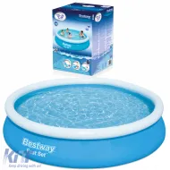 BESTWAY 366x76cm Rundes Fast Set Schwimmbecken mit kompletter Filterpumpe-image-6198715