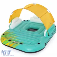 image-18-Bestway 5-Personen aufblasbare Sunny Lounge Insel mit Sonnendach 291x265x83cm