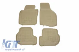 image-10-Bež Guma prostirka prikladna za SEAT Leon 1P (2005-2013) SKODA Octavia II (2004-2013) VW Golf 5 Golf 6 (2003-2013) Jetta V (2005-2010) Scirocco III (2008-2017)