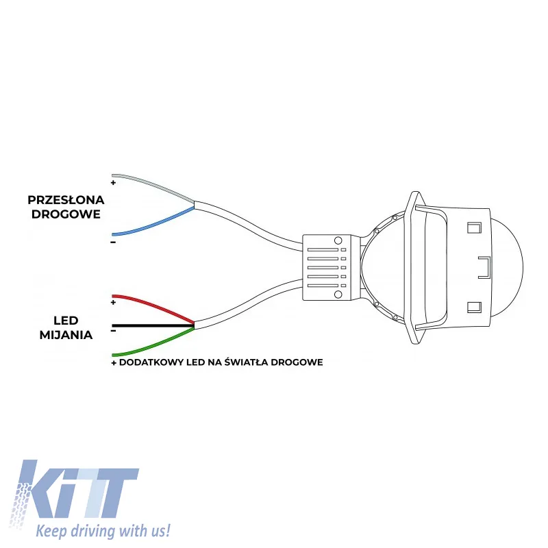 "Bi-Led Headlights Projectors suitable for Retrofit 3.0" AFS MAX 60W / 70W 2 Pieces