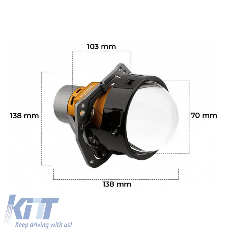 "Bi-Led Headlights Projectors suitable for Retrofit 3.0" AFS MAX 60W / 70W 2 Pieces