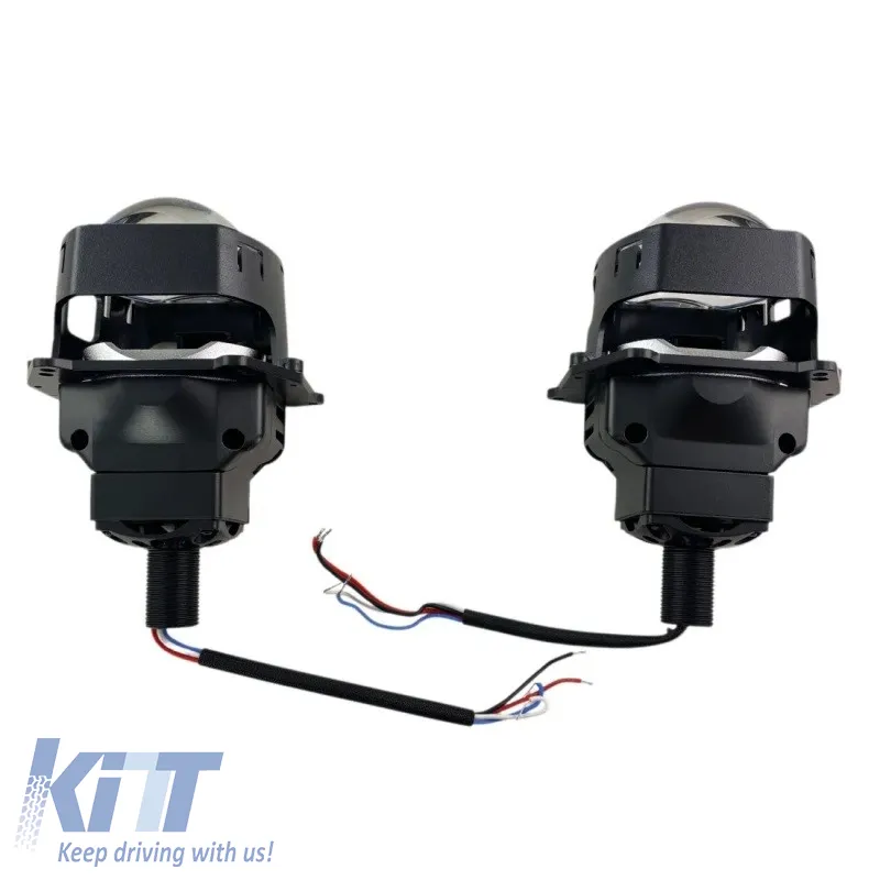 Bi-Led Headlights Square Projectors suitable for Retrofit 3.0" Α38 6000K 58W / 68W 2 Pieces