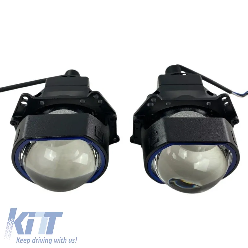 Bi-Led Headlights Square Projectors suitable for Retrofit 3.0" Α38 6000K 58W / 68W 2 Pieces