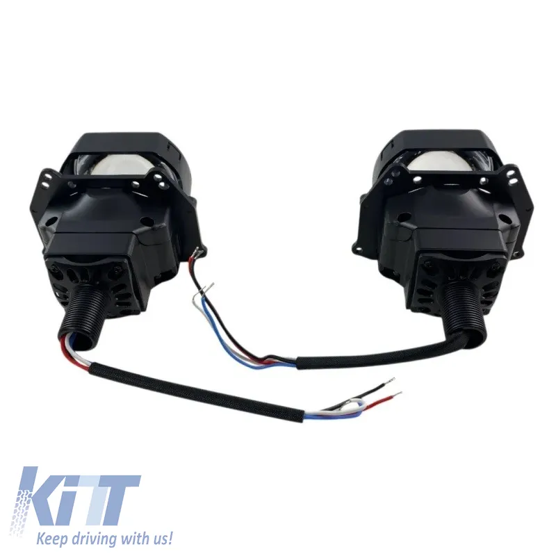 Bi-Led Headlights Square Projectors suitable for Retrofit 3.0" Α38 6000K 58W / 68W 2 Pieces