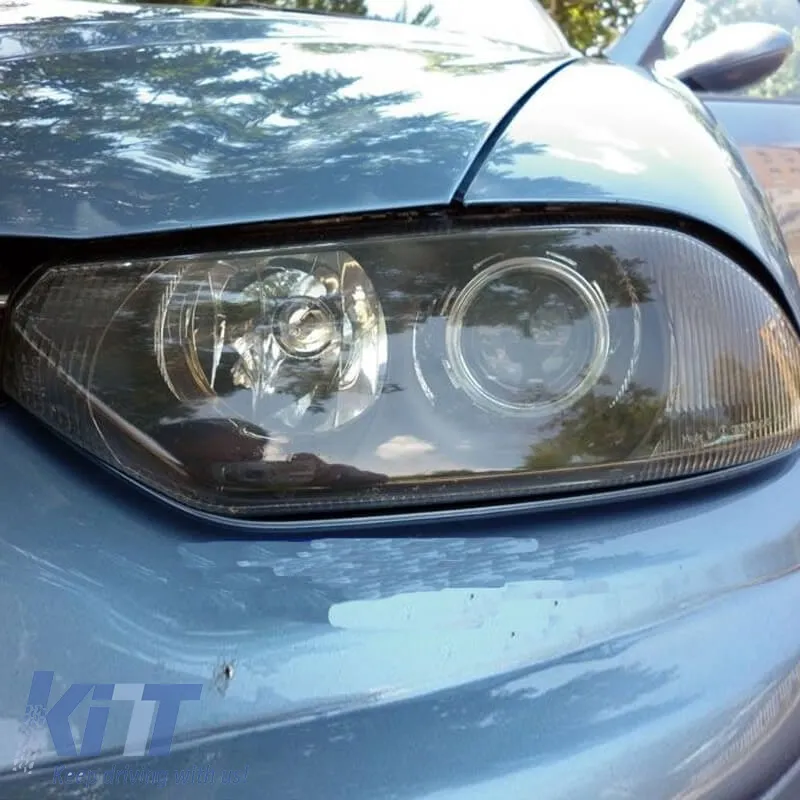 Bi-Xenon Headlight Projectors suitable for Retrofit 2.5" H1 With Chrome Covers 2 Pieces