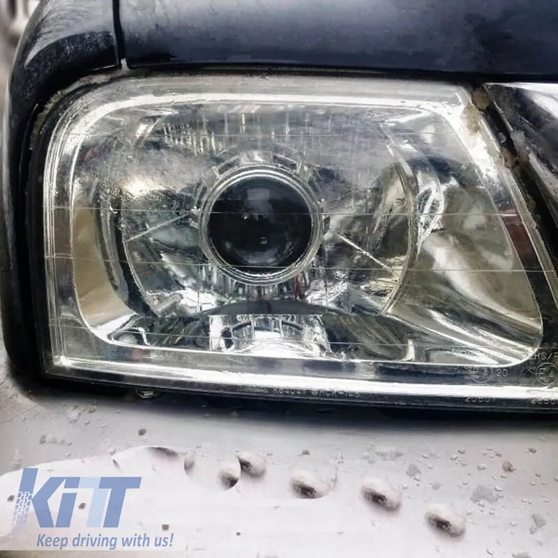 Bi-Xenon Headlight Projectors suitable for Retrofit 2.5" H1 With Chrome Covers 2 Pieces