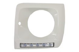 Фарове Черен Bi-Xenon Look with Covers white LED DRL подходящи за Mercedes G-Class W463 (1989-2012) G65 Дизайн-image-6019961