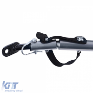 Bicycle trailer dog trailer foldable for pets up to 40kg Orange Black-image-6268341