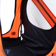 Bicycle trailer dog trailer foldable for pets up to 40kg Orange Black-image-6268346
